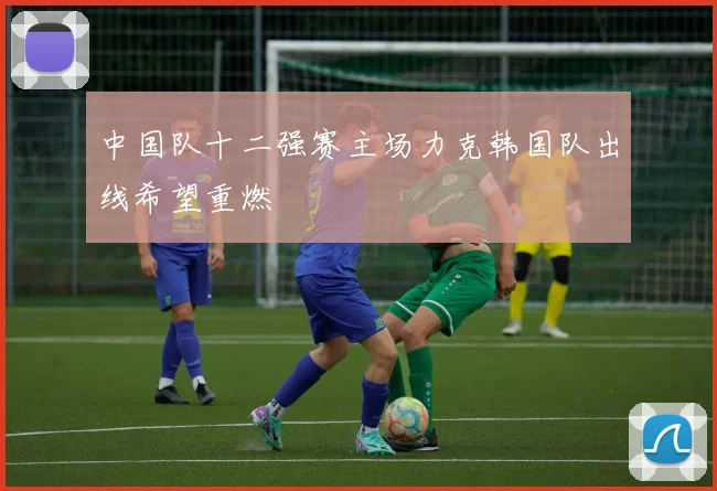 中国队十二强赛主场力克韩国队出线希望重燃